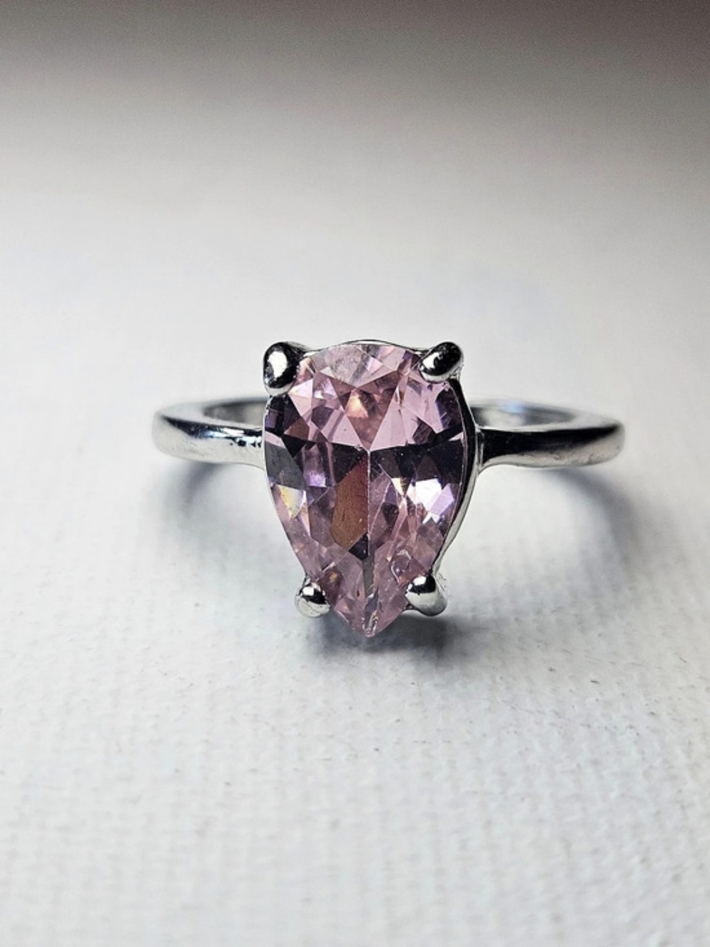 Purple Gemstone Ring Size 7 Like New